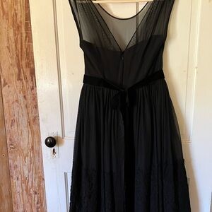 J. Peterman Elegant Isabelle Black Lace Dress — Never Worn